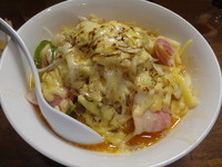 「今月の限定「ピザラーメン」ノーマル丸太もちプリ麵で」@ラーメンアキラの写真