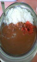 「半カレー　（セットメニューの２００円）」@ラーメンショップ 橋戸店の写真
