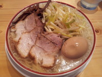 「ねぎそば（こってり）８００円＋味玉１００円」@田中そば店の写真