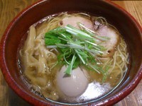 「味玉煮干そば（鯛）＋替玉　780＋100＝880円」@麺屋たつみ 喜心 狭山店の写真