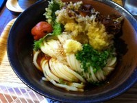 「まいたけ天ぶっかけ」@うどん屋 きすけの写真