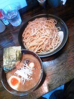 「濃厚つけ麺（並）８００円+味玉(ｸｰﾎﾟﾝ)」@つけ麺 富平の写真