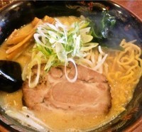 「味噌らーめん+ハーフ餃子(750円+200円)」@北海道らーめん ひむろ 龍ヶ崎店の写真