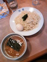 「きんやつけ麺６３０円+煮玉子(ｸｰﾎﾟﾝ)」@手打ちつけ麺 欣家の写真