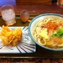 かけうどん（並）￥280+野菜かき揚げ￥100