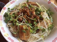 「まぜそば大盛(690円+150円)」@天心麺（天心ラーメン）の写真