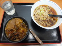 「ミニカレー丼セット580円」@いろり庵きらく 高田馬場店の写真