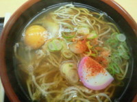 「月見そば 330円」@そば処 あさかの写真