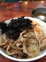 「つけ麺全部のせ」@かどまん食堂 卯ノ木店の写真