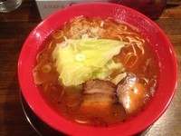 「レッチリらーめん（固め）」@らー麺屋台 骨のzuiの写真