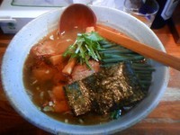 「肩ロースチャーシュー（醤油）+ねぎトッピング」@麺や 八雲の写真