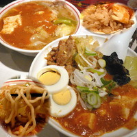 「ハーフセット蒙古タンメン 850円」@蒙古タンメン中本 品川店の写真