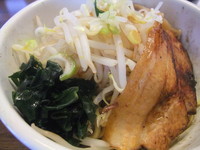 「まぜそば600円」@焼豚食道の写真