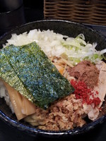 「まぜそば＋刻み玉ねぎ」@狼煙 〜NOROSHI〜の写真