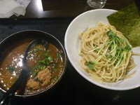 「つけ麺（小）￥500＋カレーつけ麺に変更￥50＝￥550」@ブラウンの写真