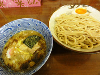 「つけめん（麺少なめ）＋少なめサービス半味玉」@次念序の写真