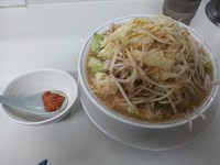 「ラーメン　ニンニクヤサイ多め味濃いめ　自家製辛味噌」@ラーメン大 我孫子店の写真