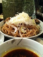 「肉つけそば温玉付き（850円）大盛無料」@頂上和風そば 浜の麺バカの写真