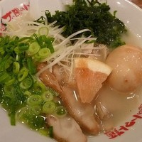 「アオサ鶏パイタン麺（味付玉子トッピング）」@太陽のトマト麺 西新井支店の写真