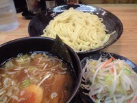 「つけ麺中盛り＋野菜（680円＋150円）」@つけ麺 きくちゃんの写真