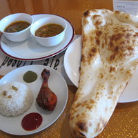 「MAAセット（７５０円）＋マンゴラッシー（１００円）」@インド料理MAAの写真