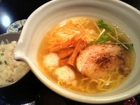 「銀笹塩ラーメン＋半鯛飯」@麺処 銀笹の写真