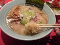 「鶏白湯チャーシューメン＋明太ゴハン」@中華居酒屋 福禄寿の写真