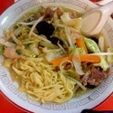タンメン＋惣菜・お新香・小ライス付き（600円）