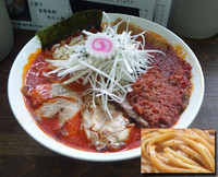「（裏）KARAぁめんwithAB蔵（味玉抜き）￥８００」@麺屋 猪貴 -CHOKI-の写真