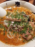 「からしび味噌ラーメン（辛：すくなめ　しび：少なめ）」@カラシビ味噌らー麺 鬼金棒の写真