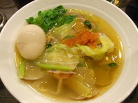 「アサリと菜の花の春野菜タンメン＋味つけ玉子」@中華蕎麦 瑞山（ZUIZAN）の写真