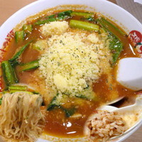 「太陽のチーズラーメン 500円（OPEN記念価格） + α」@太陽のトマト麺 三田店の写真