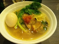 「【季節の中華そば】アサリと菜の花の春野菜タンメン800円」@中華蕎麦 瑞山（ZUIZAN）の写真