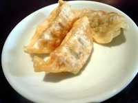 「油林鶏麺セットの揚げ餃子」@吉龍軒の写真