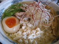 「しゃも塩らーめん　大盛り￥800」@龍のひげの写真