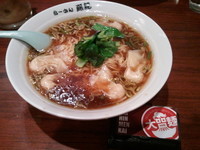 「えび入りワンタンメン中盛り（６８０円）」@らーめん藤龍 イオン北戸田SC店の写真