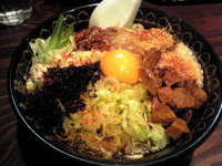 「まぜそば￥850」@醤油らーめん きび太郎の写真