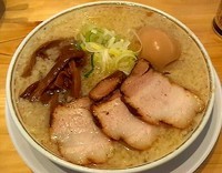 「中華そば(こってり)650円と味玉100円」@田中そば店の写真