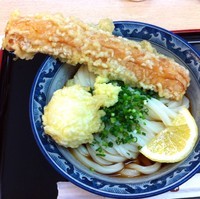 「ちく玉天ぶっかけ（￥750）」@釜たけうどん 難波本店の写真