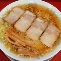 「支那そば（極細麺 750円）＋大盛（100円）」@支那そば へいきち 東京日野店の写真