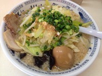 「野菜ラーメン・小＋味付玉子（￥700＋￥100）」@ラーメンえちご 本店の写真