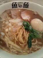 「特製焦がし煮干しらーめん 1100円」@立川中華そば 魚魚-toto-の写真