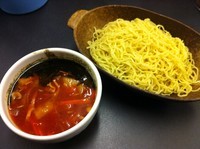 「トマトバジルつけ麺 750 + ネギチャーシュー丼 330」@ラーメン大至の写真