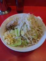 「ラーメン（並・野菜ちょい増し・ニンニク増し）」@ジャンクガレッジ 北浦和店の写真