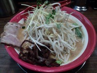 「ジョニーの味噌＋サービス券：野菜小盛り」@手打ち極太麺 ジョニーの味噌の写真