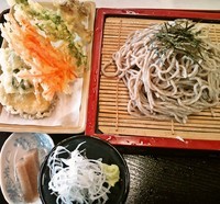 「天ざるそば(800円)」@あけのアグリショップの写真
