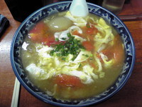 「トマトラーメン￥750」@東京らぁめん 青龍の写真