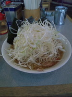 「白ネギラーメントッピングチャーシューライス」@大黒家 品川店の写真