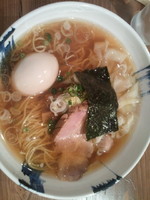 「ワンタンメン＋半熟たまご(1000)」@支那そば てるぼうずの写真