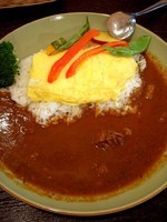 「とろとろチーズオムカレー」@話食家 和の写真